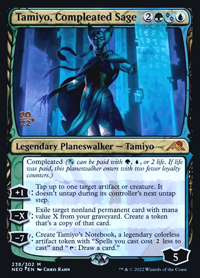 Tamiyo, Compleated Sage [Kamigawa: Neon Dynasty Prerelease Promos] | Exor Games Truro