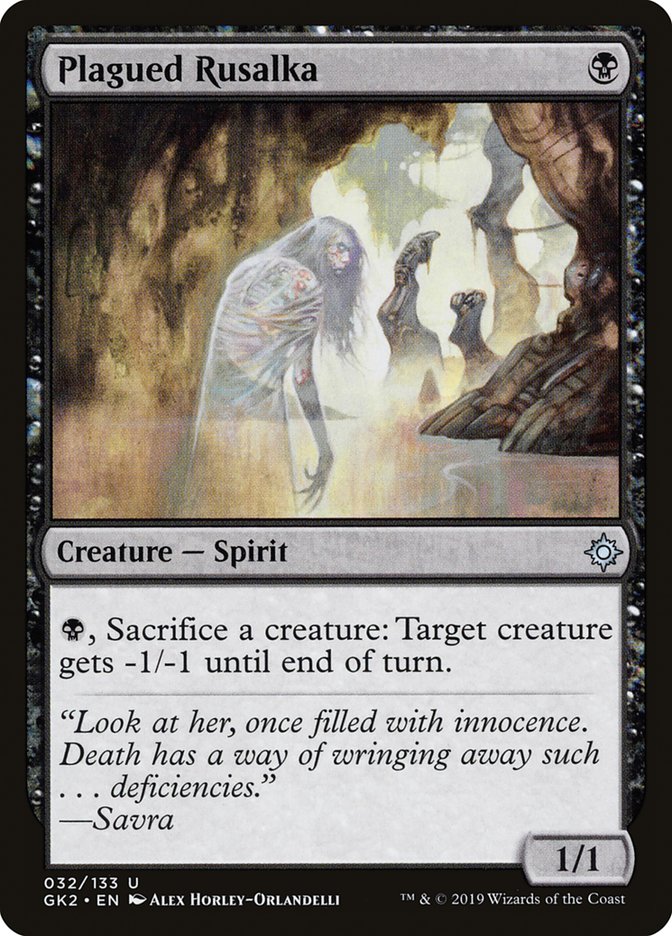 Plagued Rusalka [Ravnica Allegiance Guild Kit] | Exor Games Truro