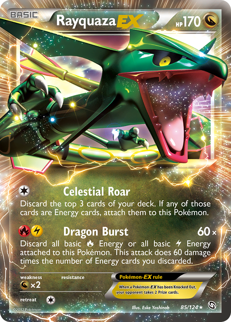 Rayquaza EX (85/124) [Black & White: Dragons Exalted] | Exor Games Truro