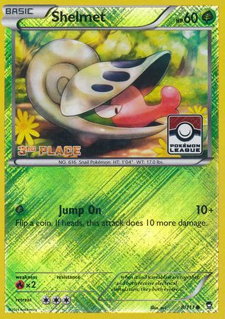 Shelmet (8/111) (League Promo 3rd Place) [XY: Furious Fists] | Exor Games Truro