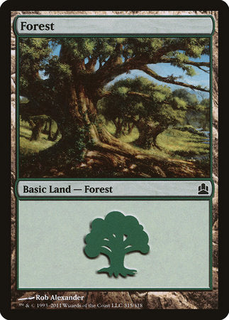 Forest (315) [Commander 2011] | Exor Games Truro