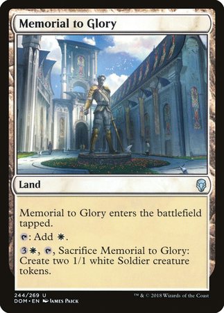 Memorial to Glory [Dominaria] | Exor Games Truro