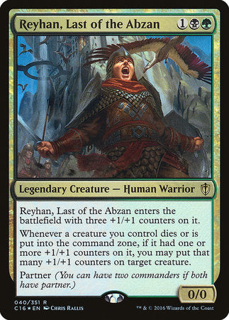 Reyhan, Last of the Abzan [Commander 2016] | Exor Games Truro