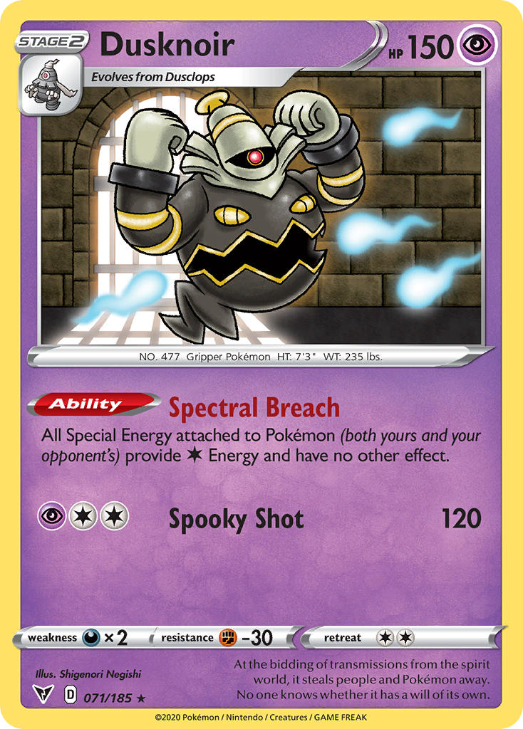 Dusknoir (071/185) [Sword & Shield: Vivid Voltage] | Exor Games Truro