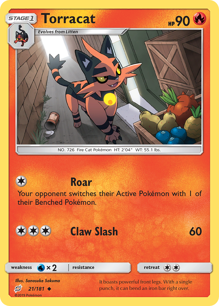 Torracat (21/181) [Sun & Moon: Team Up] | Exor Games Truro