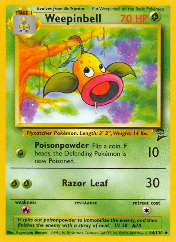 Weepinbell (64/130) [Base Set 2] | Exor Games Truro