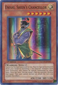 Enishi, Shien's Chancellor [LCGX-EN241] Super Rare | Exor Games Truro