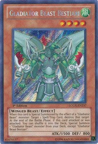 Gladiator Beast Bestiari [LCGX-EN237] Secret Rare | Exor Games Truro