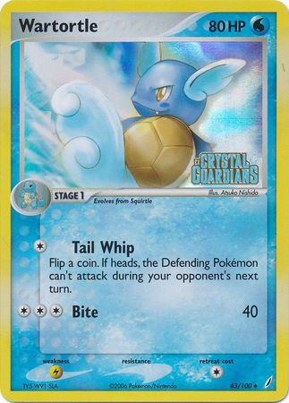 Wartortle (43/100) (Stamped) [EX: Crystal Guardians] | Exor Games Truro