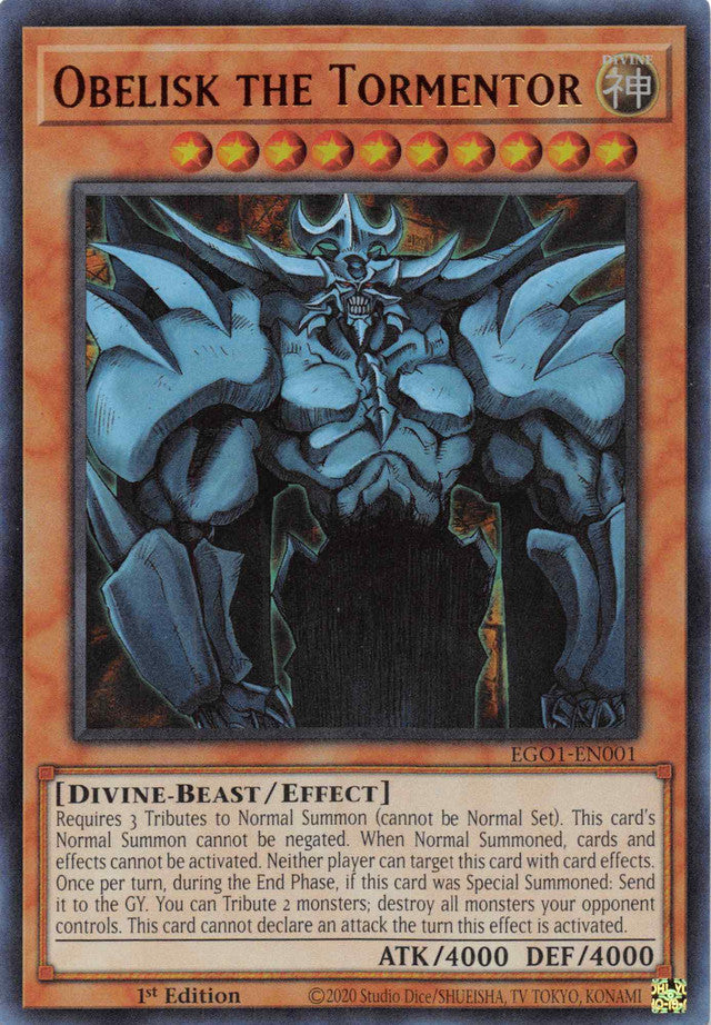 Obelisk the Tormentor [EGO1-EN001] Ultra Rare | Exor Games Truro