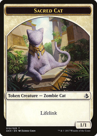 Sacred Cat Token [Amonkhet Tokens] | Exor Games Truro