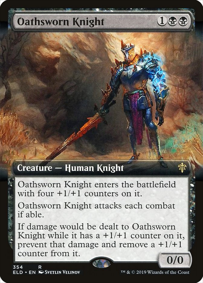 Oathsworn Knight (Extended Art) [Throne of Eldraine] | Exor Games Truro
