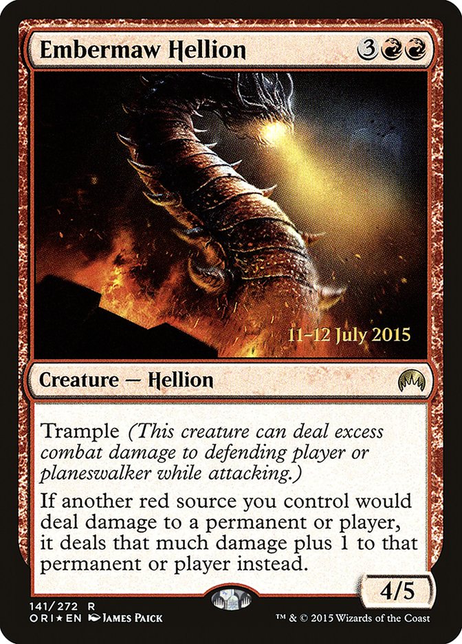 Embermaw Hellion [Magic Origins Prerelease Promos] | Exor Games Truro