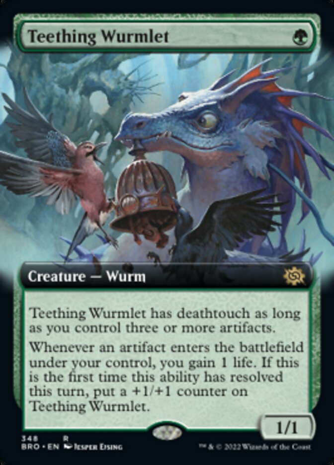 Teething Wurmlet (Extended Art) [The Brothers' War] | Exor Games Truro