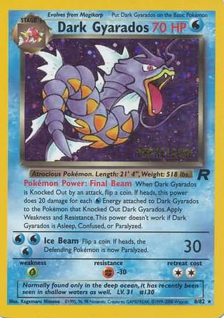 Dark Gyarados (8/82) (Prerelease Promo) [Team Rocket Unlimited] | Exor Games Truro