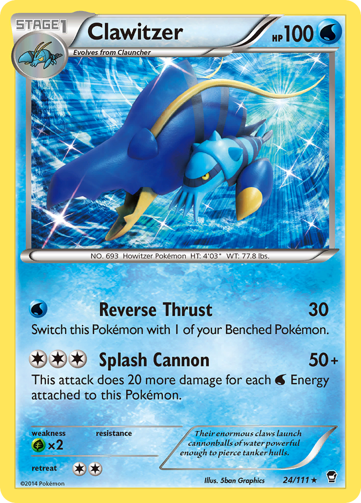 Clawitzer (24/111) [XY: Furious Fists] | Exor Games Truro