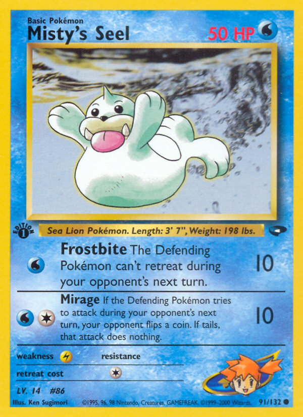 Misty's Seel (91/132) [Gym Challenge 1st Edition] | Exor Games Truro