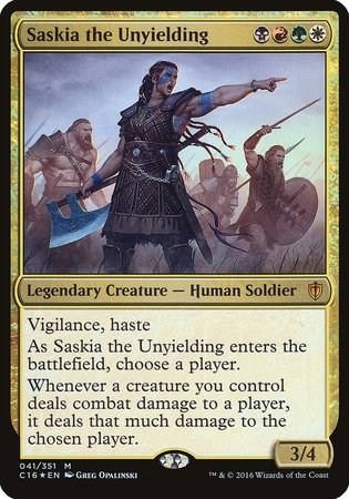 Saskia the Unyielding (Commander 2016) [Commander 2016 Oversized] | Exor Games Truro