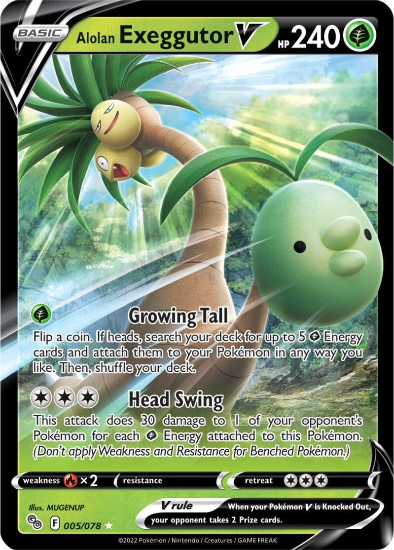 Alolan Exeggutor V (005/078) [Pokémon GO] | Exor Games Truro