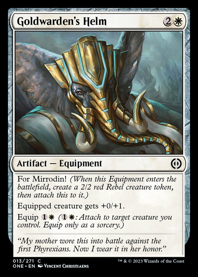 Goldwarden's Helm [Phyrexia: All Will Be One] | Exor Games Truro