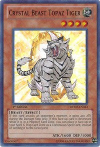 Crystal Beast Topaz Tiger [RYMP-EN043] Super Rare | Exor Games Truro