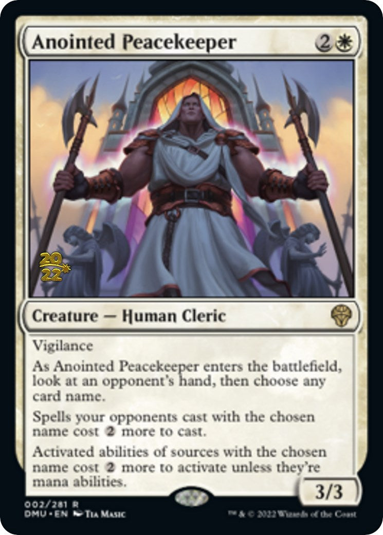 Anointed Peacekeeper [Dominaria United Prerelease Promos] | Exor Games Truro