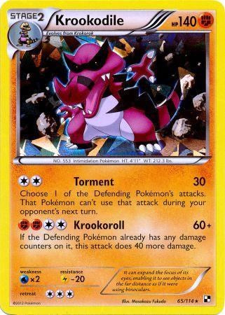 Krookodile (65/114) (Cracked Ice Holo) [Black & White: Base Set] | Exor Games Truro