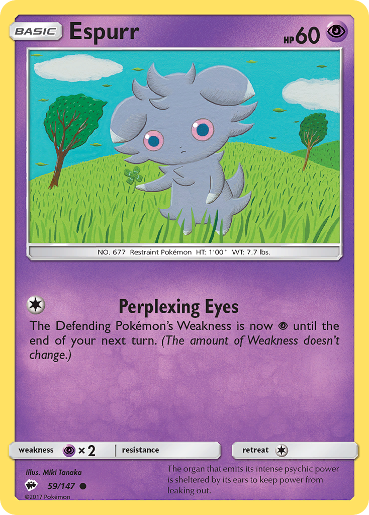 Espurr (59/147) [Sun & Moon: Burning Shadows] | Exor Games Truro