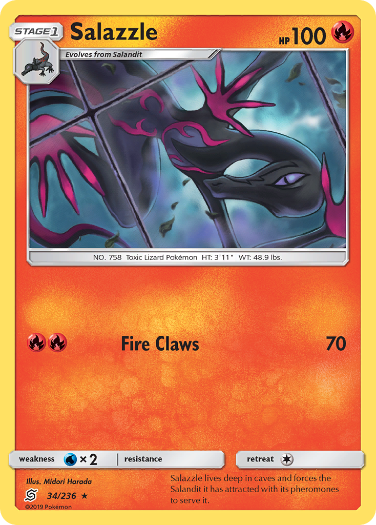Salazzle (34/236) [Sun & Moon: Unified Minds] | Exor Games Truro