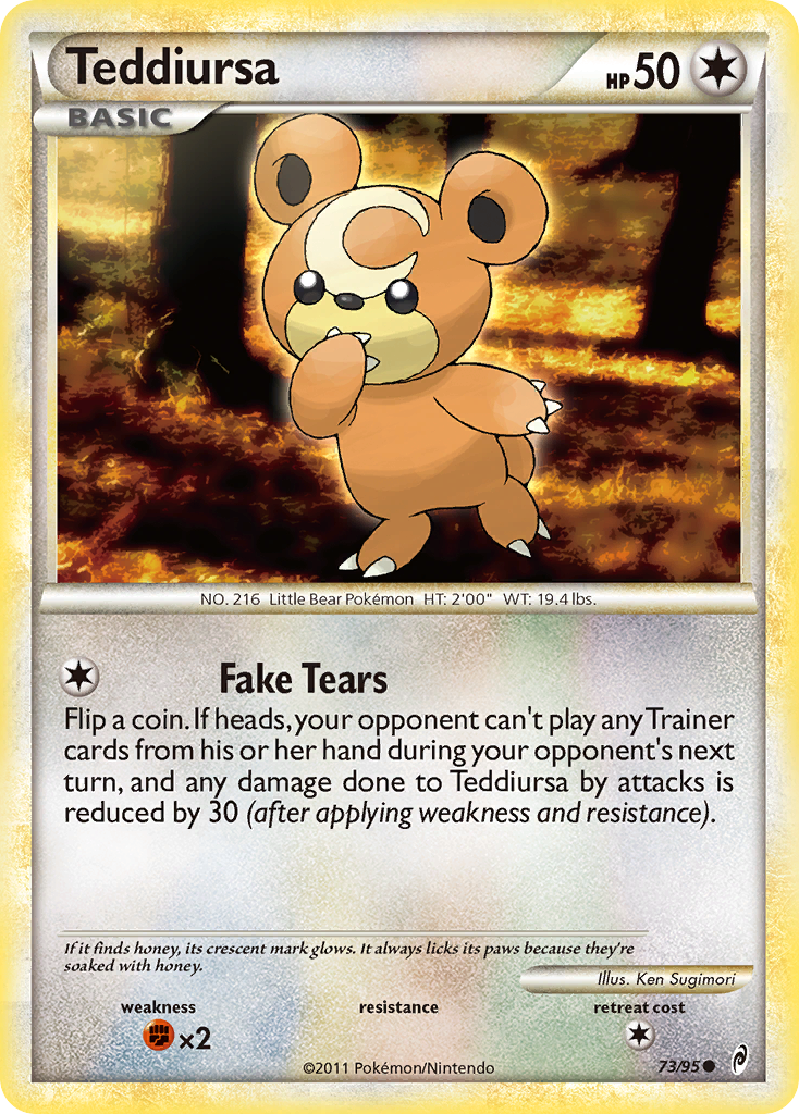 Teddiursa (73/95) [HeartGold & SoulSilver: Call of Legends] | Exor Games Truro