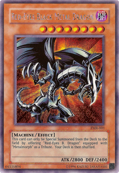 Red-Eyes Black Metal Dragon (Forbidden Memories) [FMR-001] Prismatic Secret Rare | Exor Games Truro