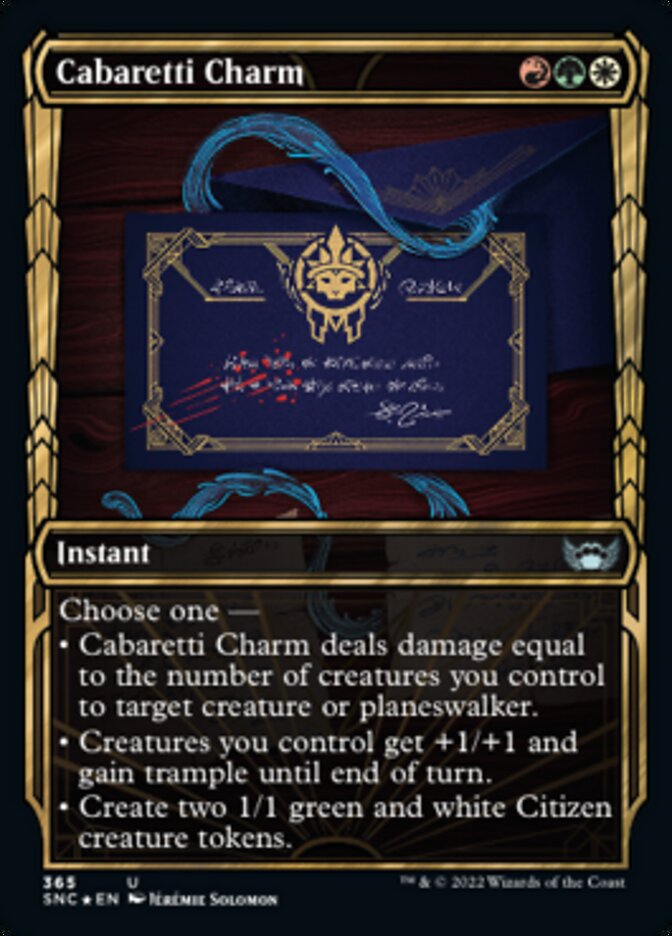 Cabaretti Charm (Showcase Golden Age Gilded Foil) [Streets of New Capenna] | Exor Games Truro