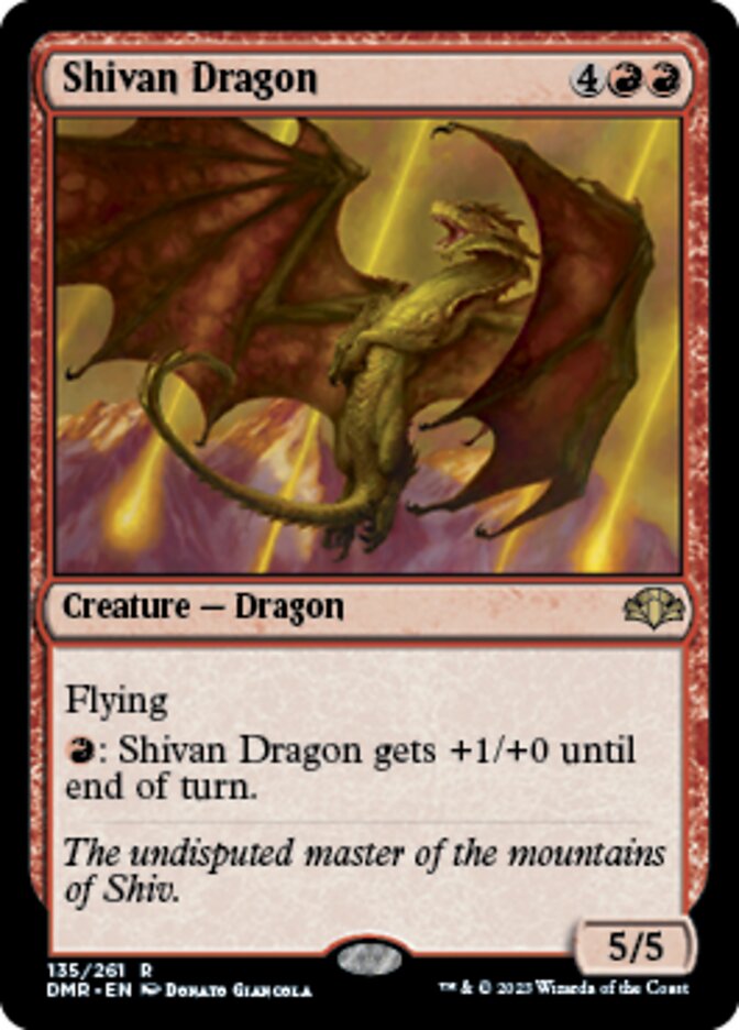 Shivan Dragon [Dominaria Remastered] | Exor Games Truro