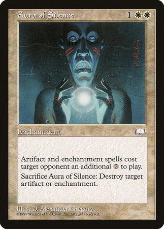 Aura of Silence [Weatherlight] | Exor Games Truro
