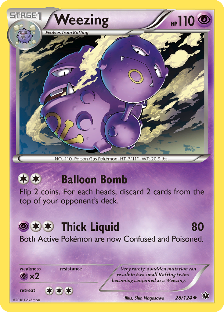 Weezing (28/124) [XY: Fates Collide] | Exor Games Truro