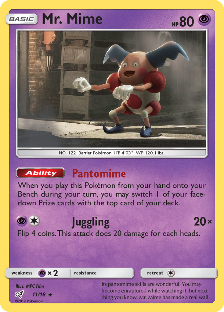 Mr. Mime (11/18) [Sun & Moon: Detective Pikachu] | Exor Games Truro