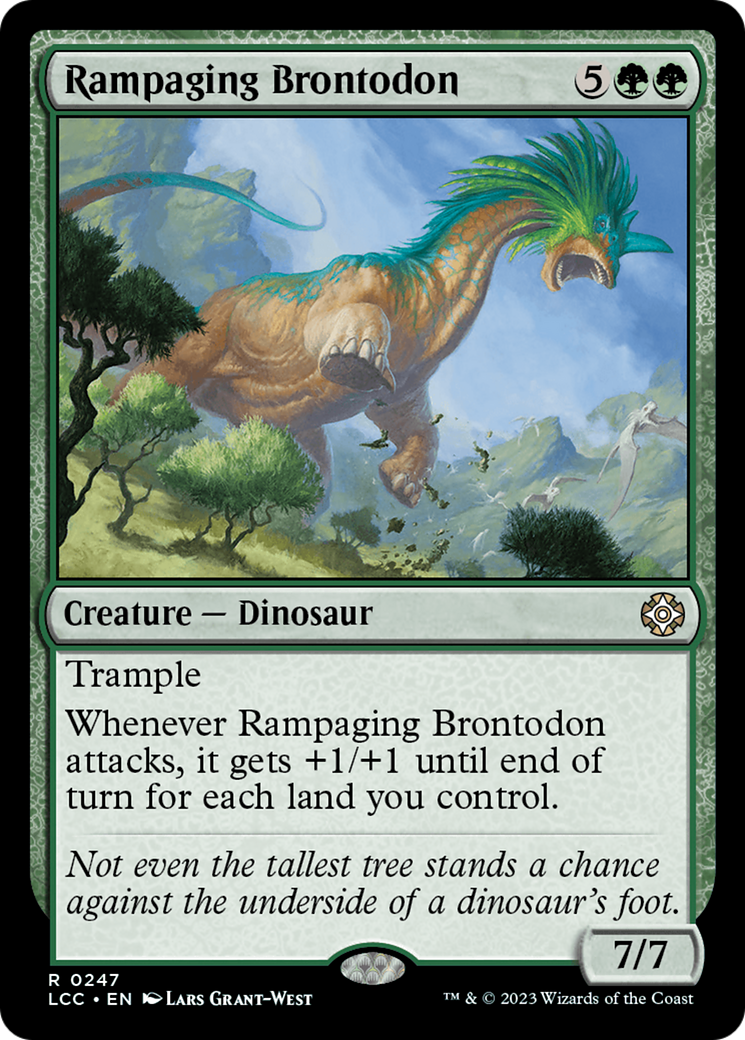 Rampaging Brontodon [The Lost Caverns of Ixalan Commander] | Exor Games Truro