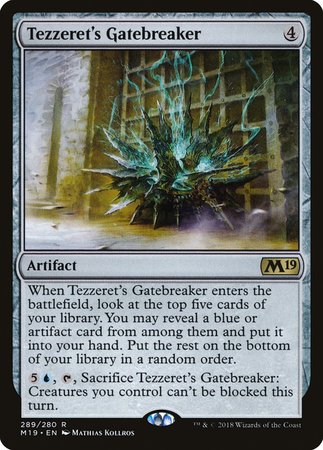 Tezzeret's Gatebreaker [Core Set 2019] | Exor Games Truro