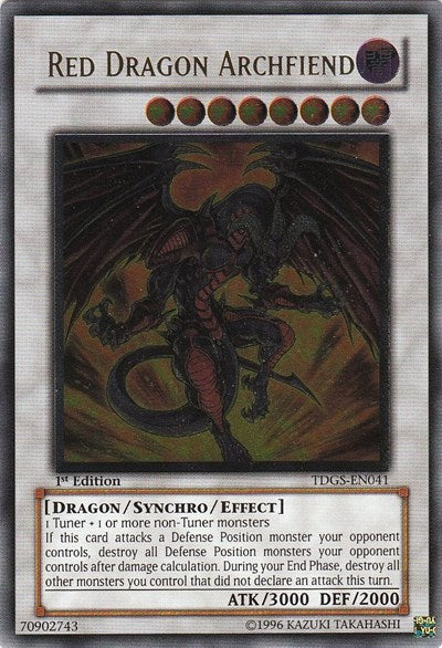 Red Dragon Archfiend (UTR) [TDGS-EN041] Ultimate Rare | Exor Games Truro