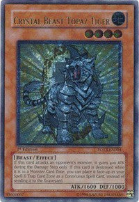 Crystal Beast Topaz Tiger (UTR) [FOTB-EN004] Ultimate Rare | Exor Games Truro