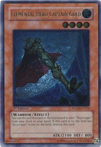 Elemental Hero Captain Gold (UTR) [FOTB-EN014] Ultimate Rare | Exor Games Truro