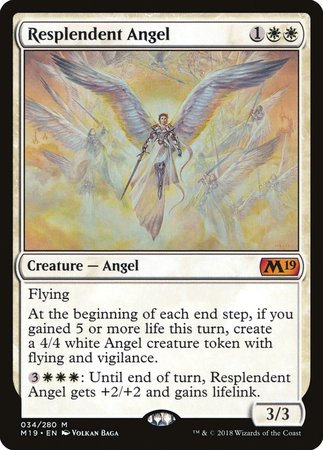 Resplendent Angel [Core Set 2019] | Exor Games Truro