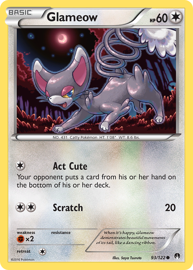 Glameow (93/122) [XY: BREAKpoint] | Exor Games Truro