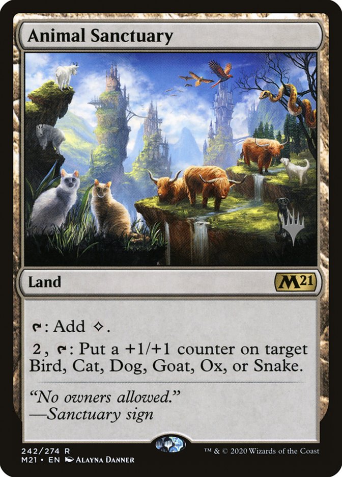 Animal Sanctuary (Promo Pack) [Core Set 2021 Promos] | Exor Games Truro