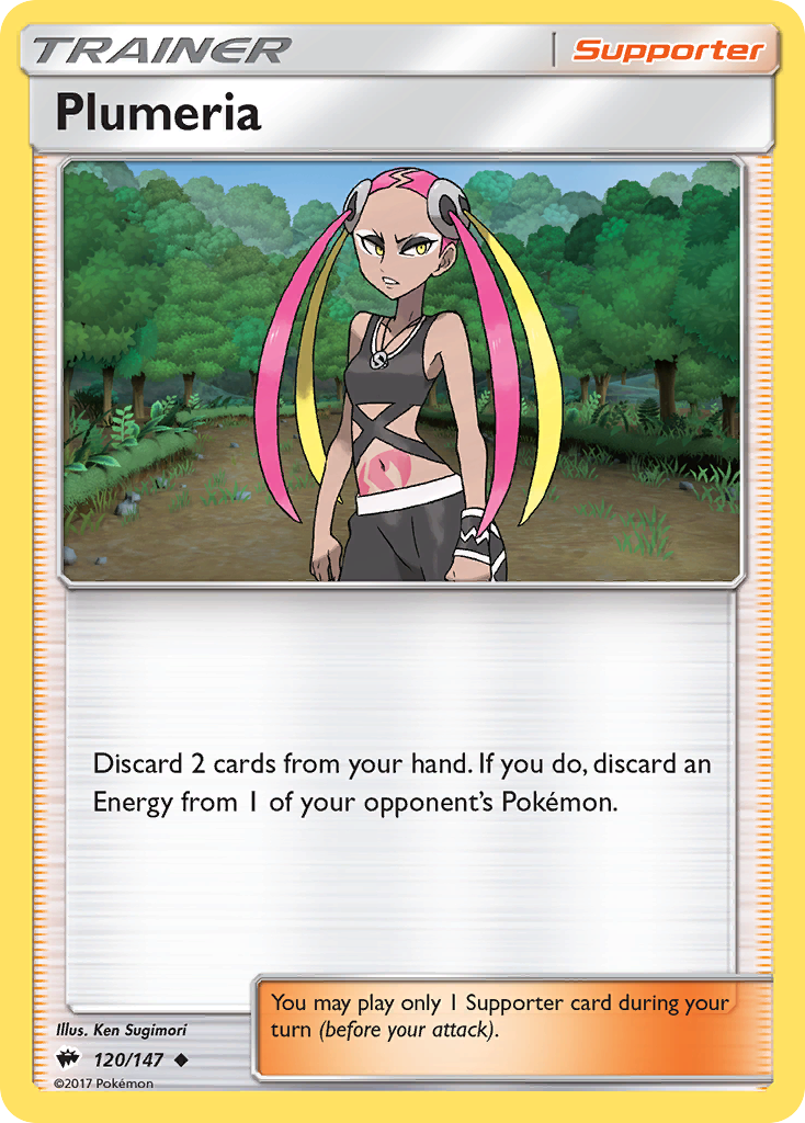 Plumeria (120/147) [Sun & Moon: Burning Shadows] | Exor Games Truro