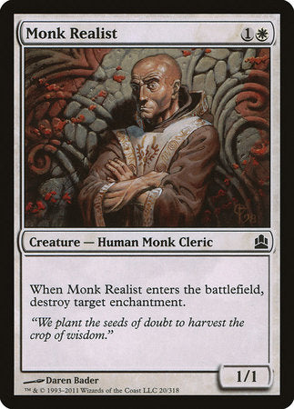 Monk Realist [Commander 2011] | Exor Games Truro