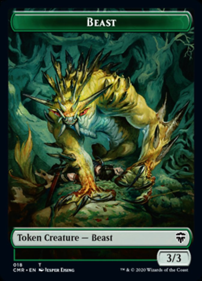 Beast (18) // Beast Token (19) [Commander Legends Tokens] | Exor Games Truro