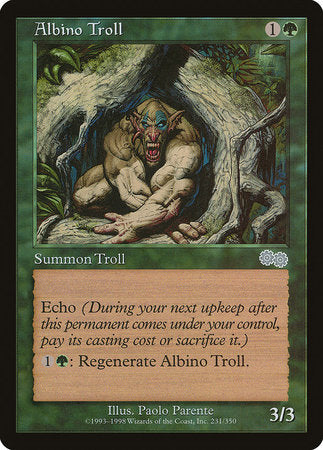 Albino Troll [Urza's Saga] | Exor Games Truro