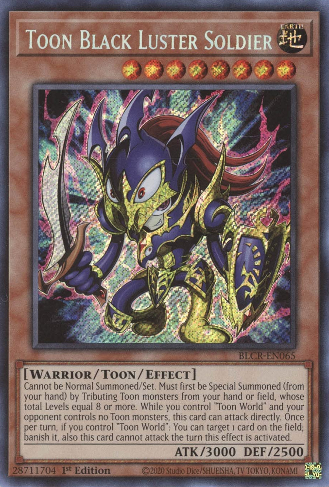 Toon Black Luster Soldier [BLCR-EN065] Secret Rare | Exor Games Truro