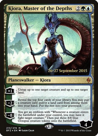 Kiora, Master of the Depths [Battle for Zendikar Promos] | Exor Games Truro